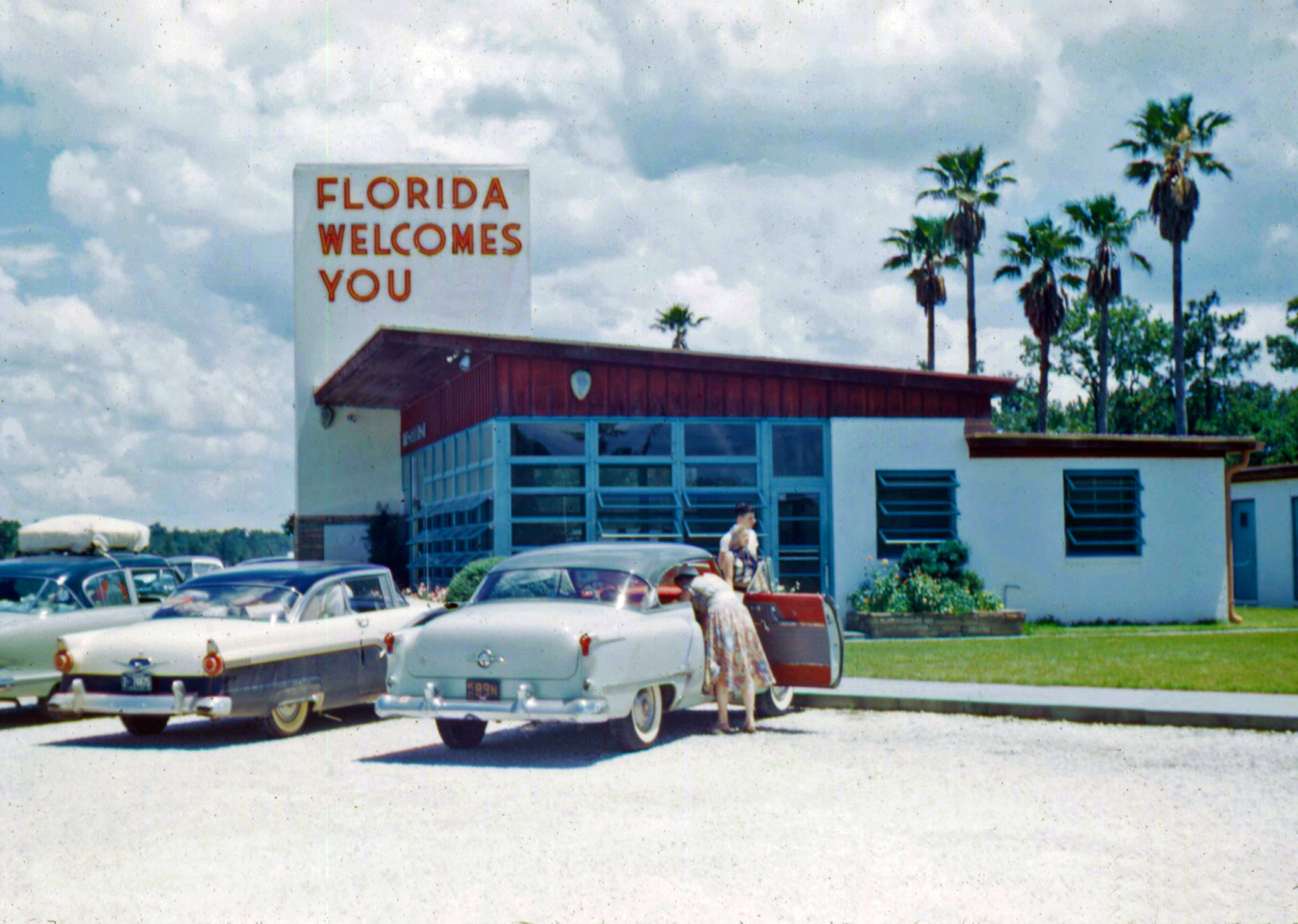 Florida welcomes you vintage image