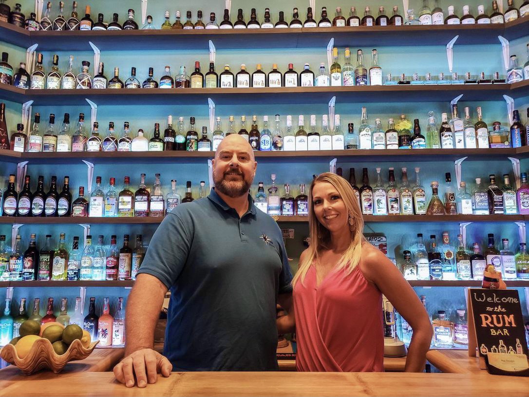 Rum Travelers at the bar
