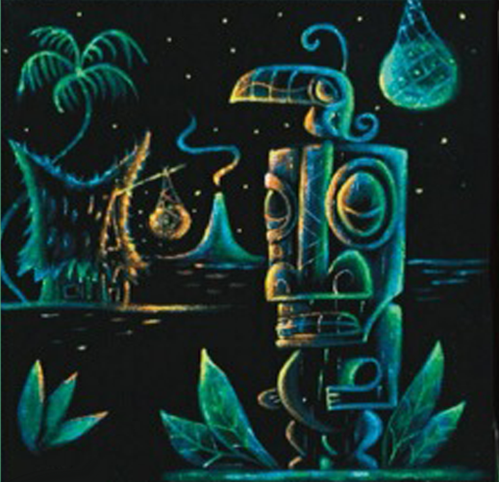 Black velvet painting class art